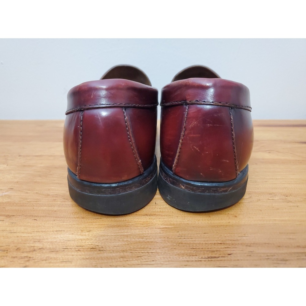 Gh Bass Weejuns Penny Loafers Men's 10.5 Leather Slip On Dress Shoes Oxblood View 5